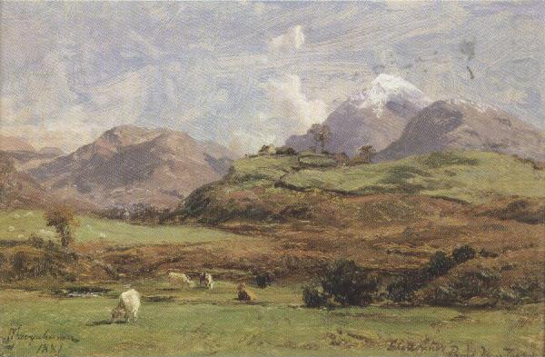 david farquharson,r.a.,a.r.s.a.,r.s.w Glenorchy's Prond Mountain (mk37) china oil painting image